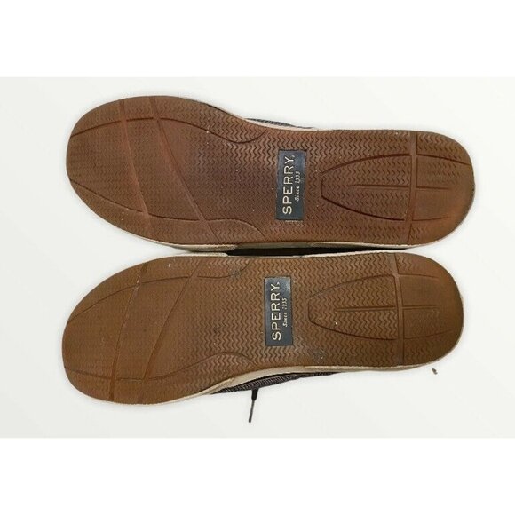 Sperry Mens Top-Sider Gray Canvas Lace-Up Shoes  8.5 Casual Style Rubber Sole - Picture 2 of 3